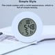 thumbnail image 4 of Yuarrent Reloj Digital multifuncional para temperatura, decoración de meteorológica, modo de repetición, relojes táctiles sensibles, funciona con Electrodomésticos Blanco Yuarrent HA064514-02, 4 of 6