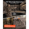 thumbnail image 6 of VEVOR Hunting Blind, 4-5 Person See Through Ground Blinds with Carrying Bag, 270 Degree Portable Camouflage Tent, Durable Concealed Shelter with Silent Magnetic Door and Window, for Turkey and Deer, 6 of 9