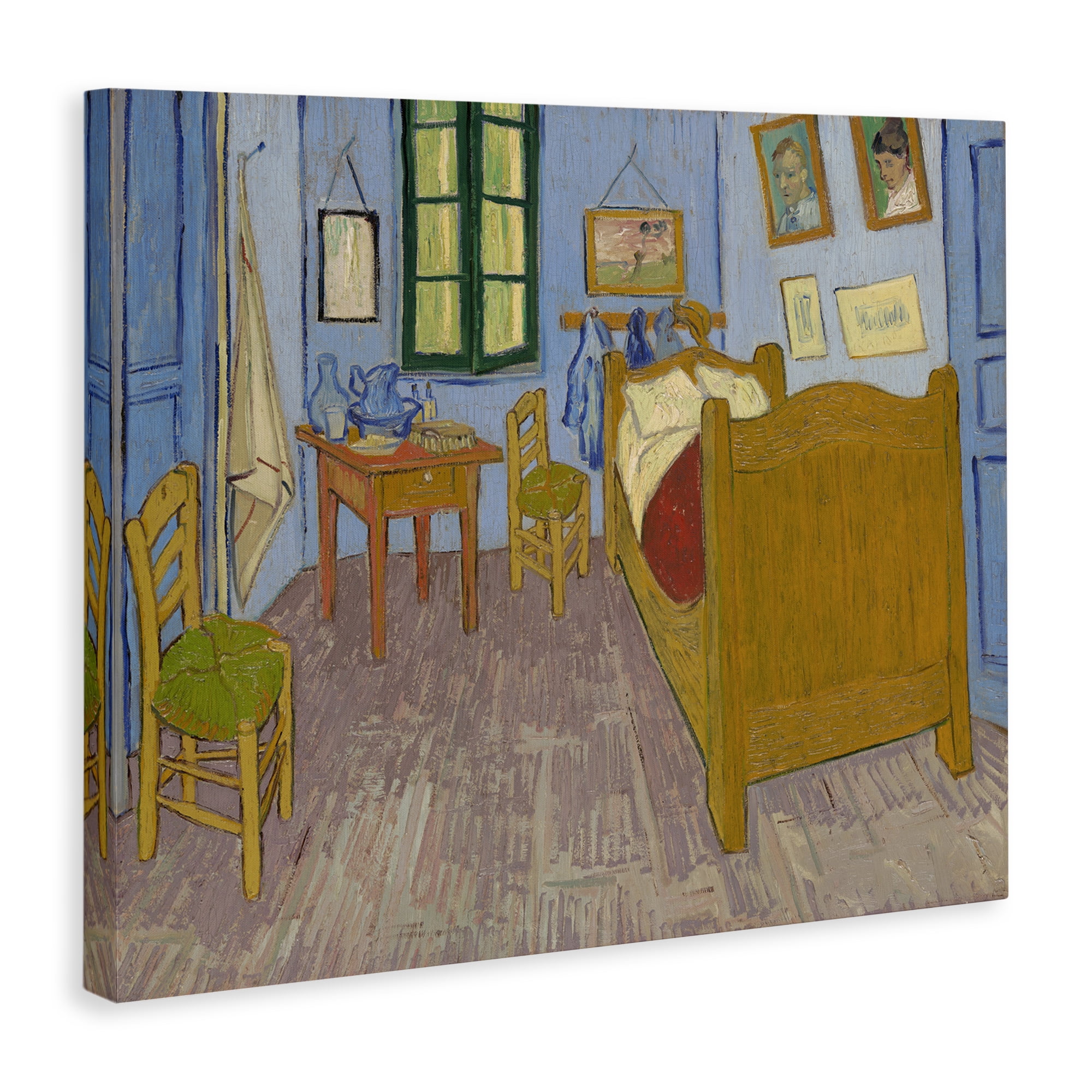 Stupell Industries Classical Van Gogh Bedroom Buildings & Architecture Painting Wrapped Canvas Art Print Wall Art, 20 x 16