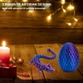 thumbnail image 3 of Adornos Dragón Cristal Con Gema Dragón Impreso en 3D Regalo Hecho A Mano (huevo Dragón en Miniatura Dragón 8 5 Cm Dragón 22 Cm) (violeta Láser) Juego Color Púrpura Láser 8 5 Cm 10 Lotes Mínimos, 3 of 9