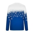 thumbnail image 5 of BLVB Merry Christmas Shirt for Women Crewneck Christmas Tree Graphic Sweatshirt Casual Vacation Long Sleeve Tees Tops, 5 of 5