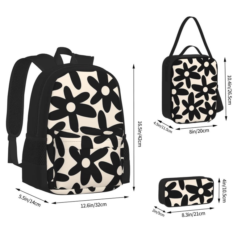 LOVE Black Toy Poodle Backpacks s Bookbag Students Bags s  display picture 2
