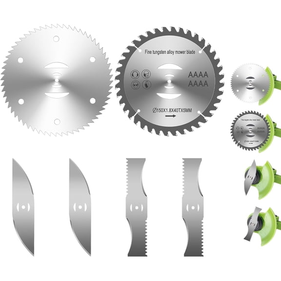 6 inch Weed Wacker Blade, 6PCS Electric Powered Weed Eater Replacement Blades, Metal Blade Weed Eater, Cordless Brush Cutter Blade Heads for Cordless String Trimmer