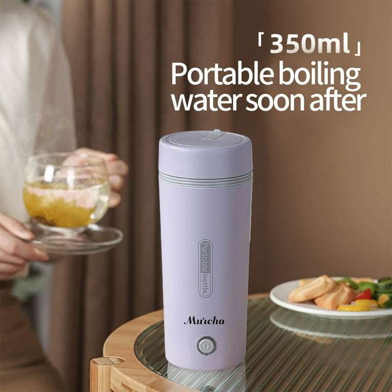 Buy In-vehicle electric kettle 100 ℃ 350ml 12V car & 24V truck car bottle  thermos water bottle cup 304 stainless steel portable vacuum insulation in  5 minutes boiling in-car night cup ramen