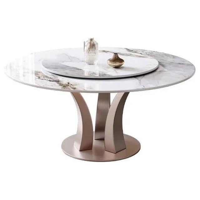 Round Replica Dining Table Restaurant Mobile Rustic Modern Makeup Nordic Dining Table Luxury Mesa De Jantar Hotel Furniture HDH My Lux Decor Round