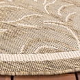 thumbnail image 4 of Safavieh Courtyard Steve Oriental Indoor/Outdoor Area Rug, Brown/Natural, 6'7" x 6'7" Round, 4 of 9