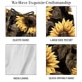 thumbnail image 4 of luoweisi Men's Beach Shorts Quick Dry Swim Trunks with Mesh Lining Sunflower Skull L, 4 of 5