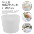 thumbnail image 4 of 6Pcs Simple Style White Round Plastic Trolley Storage Cup for Home Use, 4 of 9