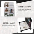 thumbnail image 3 of Floor-Standing Magazine Rack 6-Layer with Wheels, Brochure Display Stand for Exhibitions, 3 of 6