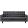 thumbnail image 3 of Modway Empress Upholstered Fabric Sofa in Gray, 3 of 4