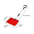 thumbnail image 4 of YOTQUSKI Snow Shovels in Stock, Snow Shovel for Driveway, Snow Shovel for Car, Snow Shovel with Ergonomic Shaped Handle and Wear Strip for Car Outdoor Camping Garden, 4 of 5