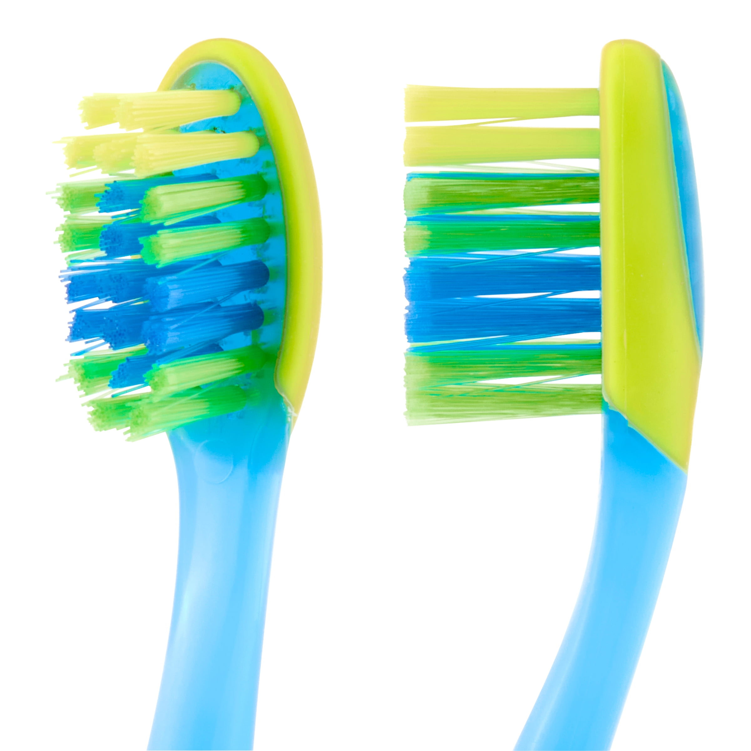 (4 pack) Equate Kids Toothbrush for Ages 3 to 6 with Suction Cup, Soft Bristles (2 Count)