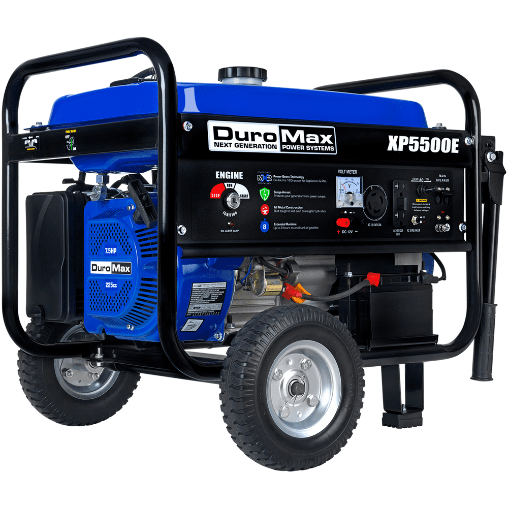 DuroMax XP5500E 5,500Watt 224cc 36.6Amp Portable Electric Start Gas