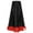 Black, variant on Kids Girls Ruffles Layers Full Circle Long Dance Skirt Spanish Flamenco Belly Dance Skirts Red 5-6
