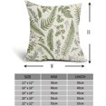 thumbnail image 4 of Sage Green Leaf Plant Pillow Covers 18X18 Inch Set of 2 Tropical Fern Herbs Botanical Leaves Floral Decorative Pillow Cases Vintage Cushion Case Farmhouse Home Decor for Couch Sofa Porch Outdoor, 4 of 6