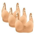 thumbnail image 3 of OSFVNOXV Women Bras 3PC Plus Size Everyday Push Up Bras,Soft Comfortable Breathable Seamless Wireless Bras First Mothers Day Gift for New Mom, 3 of 3