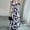 Dark Blue, variant on MORTTIC Women's Floral Print V-Neck Maxi Dress with Elastic Waist Bohemian Summer Casual Long Dress Green，L