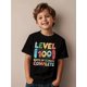 thumbnail image 1 of Back To School Level 100 Days of School Complete Video Game Kids T-Shirt Kid T Shirt, Machine Washable Regular Fit, everyday Tee Round Neck Tee Comfortable Fit 100% Cotton, 1 of 7