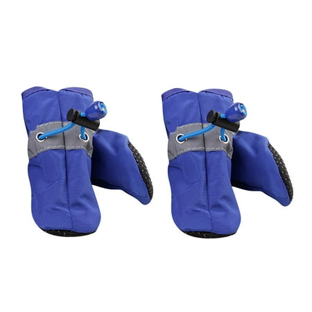 

2 Pairs Dog Boots Anti Slip Paws Protectors Soft Dogs Shoes Straps Pet Supplies Accessories For Indoor Outdoor Walking Running