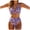 Purple, variant on Womens 2 Piece Swimsuit Bikini Bathing Suit Summer Beach Swimwear (Black, M)