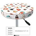 thumbnail image 4 of Fotbe funny cats celebrating Valentine's Day Pattern Stool Covers Round,Waterproof Round Bar Stool Covers Bar Chair Covers Washable Stool Cushion Slipcover for 12-14 Inch Chair-14 inch, 4 of 7