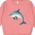 thumbnail image 3 of Inktastic Cute Blue Dolphin Toddler Sweatshirt, 3 of 4