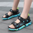 thumbnail image 7 of Kids Shoes Soft Sole Sandals Comfortable Fish Mouth Open Toe Sandals Outdoor Beach Sandals Boys and Girls Summer Outdoor Non Lightweight Beach Sandals(Coloe:Blue,Size:2), 7 of 7