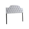 thumbnail image 2 of Baxton Studio Morris Modern and Contemporary Queen Size White Faux Leather Upholstered Button-tufted Scalloped, 2 of 2