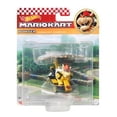 thumbnail image 5 of Hot Wheels Mario Kart Character Gliders Set, Bowser, Light-Blue Yoshi, Mario, Toad, 4 Pack GVD30-956M, 5 of 6