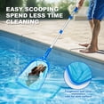 thumbnail image 5 of Inadays Pool Skimmer Net with Telescopic Pole, 48 inch Adjustable Leaf Skimmer for Swimming Pool, Spa, Pond, Great Pool Accessories, 5 of 7