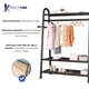 thumbnail image 3 of Perchero Ropa Rack Metálico con 3 Niveles Closet Reforzado Color Negro, 3 of 5