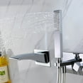 thumbnail image 2 of SUMERAIN Wall Mount Tub Faucets Waterfall Tub Filler Spout with Hand Shower, 2 of 5