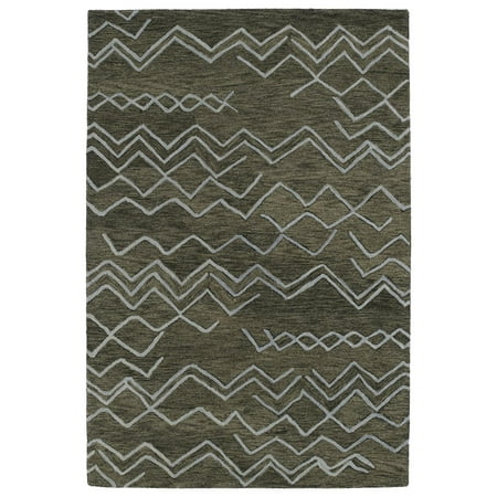 Kaleen CAS05-80 Charcoal; Sky Blue Casablanca Area Rug