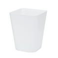 thumbnail image 3 of 2 Pack Kitchen Trash Can,White Black,9.02x7.05x11.54",Rectangular Commercial Wastebasket,Wastebasket Trash Can Garbage For Bathroom Countertop Large Plain Trash Can(Black*1+White*1,9.02x7.05x11.54"), 3 of 8