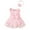 Red, variant on Onesies Ribbed Bowknot Headband Set Sleeveless Summer Breathable Design Baby Girl Romper White 9 Months-12 Months