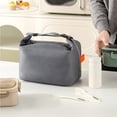 thumbnail image 3 of Kugisaki Insulated Lunch Bag, Large Capacity Lunch Box for Women Men, Small Leakproof Lunch Tote with Shoulder Strap, Insulated Cooler Lunch Container for Work/Office/School, 3 of 8