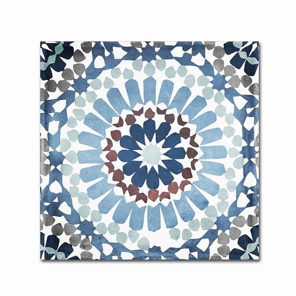 Color Bakery 'Moroccan Blues IV' Canvas Wall Art 14 x 14