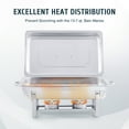thumbnail image 5 of Wilprep 8Pack 9L/9.5Q Chafer Chafing Dish Sets Stainless Steel Catering Pans Food, 5 of 14