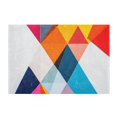 thumbnail image 7 of Yayeee Bath Rug for Bathroom Floor Non Slip Rectangle Fluffy Soft Absorbent Mat, 16"x24", Colorful Triangles, 7 of 7