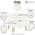 thumbnail image 4 of DUMBO 2.0 Nightstand from Engineered Wood in White - Set of 2, 4 of 11