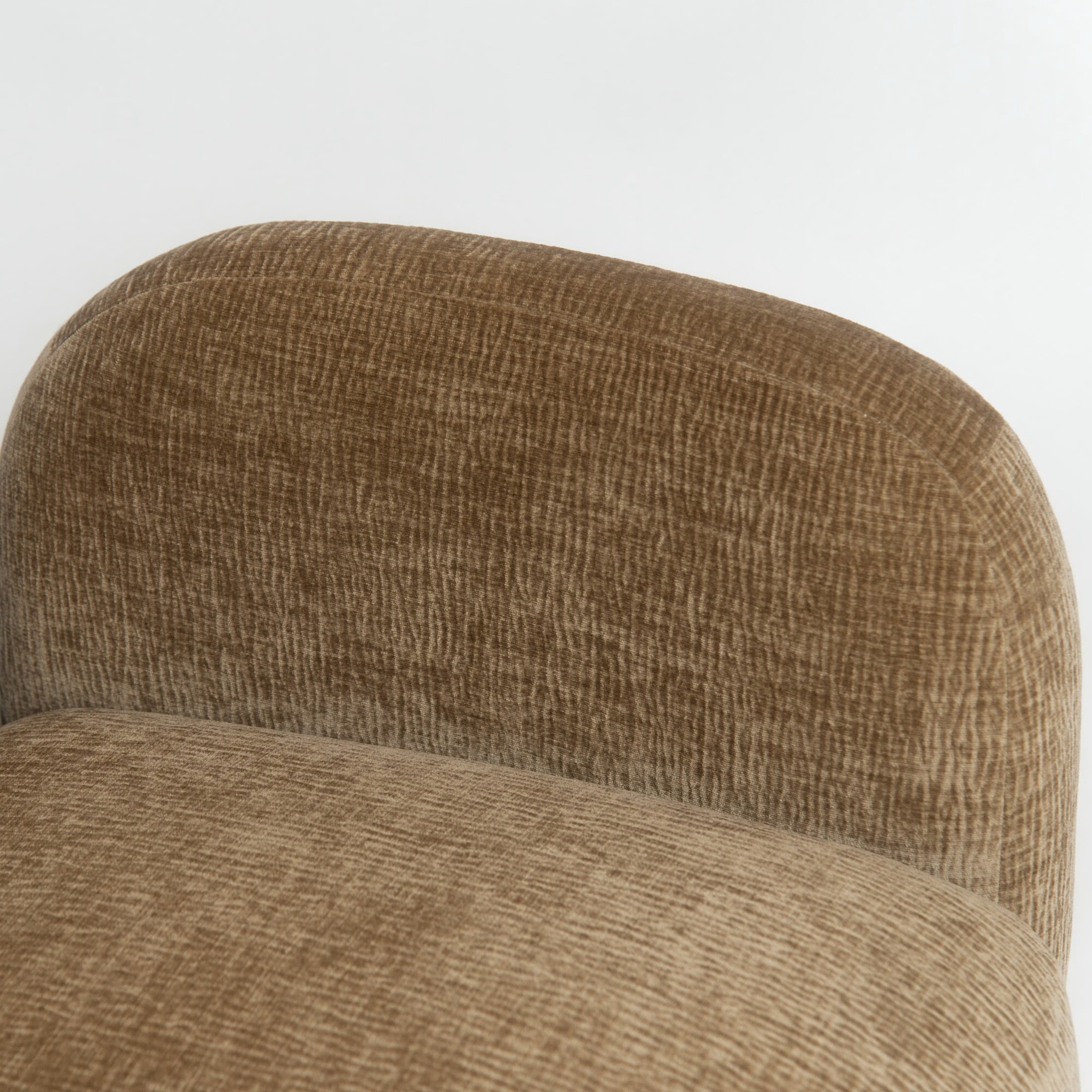Noble House Gabryle 360° Swivel Accent Chair, Luxurious Chenille Upholstered Barrel Chair, Living Room, Camel