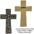 thumbnail image 3 of Urbalabs Western 9 Inch Wall Cross God Bless Texas Boot Star Flag Horseshoes Distressed Rustic Cowboy Wall Hanging Cross Country Wall Decor Room Decoration Office Church Home, 3 of 7
