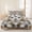 Cream, Taupe, Warm Gray, Oatmeal, variant on 3 Pieces Queen Quilt Set,Retro Moroccan Lattice Grey Marble Soft Bedding Sets with 1 Quilt & 2 Pillow Shams,Modern Minimalist Style Summer Bedspread Lightweight Coverlet Comforter for All Season