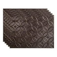 thumbnail image 2 of FASÃ„DE Rings Decorative Vinyl 18in x 24in Backsplash Panel in Smoked Pewter (5 Pack), 2 of 15