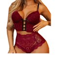 thumbnail image 1 of Women Lingerie Set Female Lace Bra and High-waisted Panty Set 2 Piece Outfits Set, 1 of 4