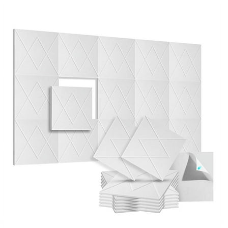 12 Pack Acoustic Foam Panels 12x12x0.4Inch, for Walls Home, Office -C