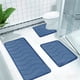 thumbnail image 4 of Juego de alfombras de baño gruesas antideslizantes | Alfombras de terciopelo superabsorbentes y lavables para ducha y bañera., 4 of 8