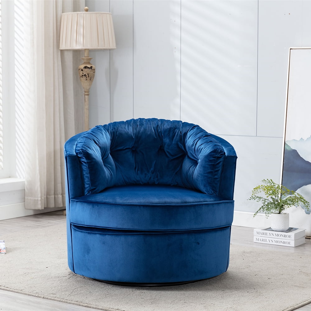 Velvet Swivel Shell Chair, Modern Velvet Accent ...