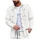thumbnail image 2 of pstuiky Camisas casuales de manga larga para hombre, Chaqueta tipo cárdigan de manga larga con solapa y botones, color liso, para hombre, con múltiples bolsillos top de hombre l, 2 of 6