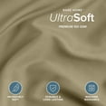thumbnail image 4 of Bare Home Luxury Duvet Cover and Sham Set - Premium 1800 Collection - Ultra-Soft - King, Olive, 3-Pieces, 4 of 10